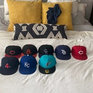 New Era baseball fitted hats (Multiple)